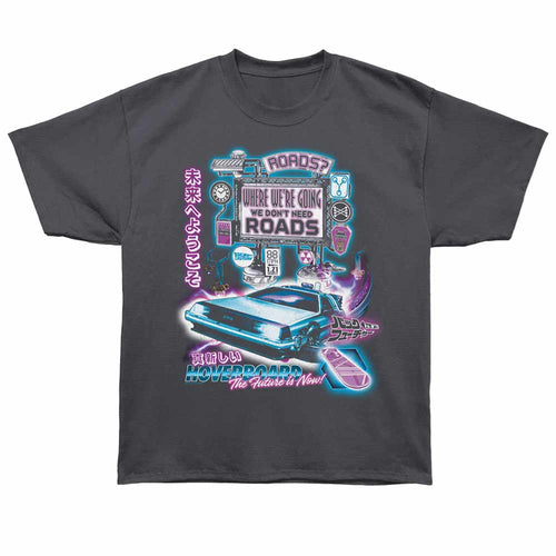 Back to the Future Oversized T-Shirt - Futuristic Sign