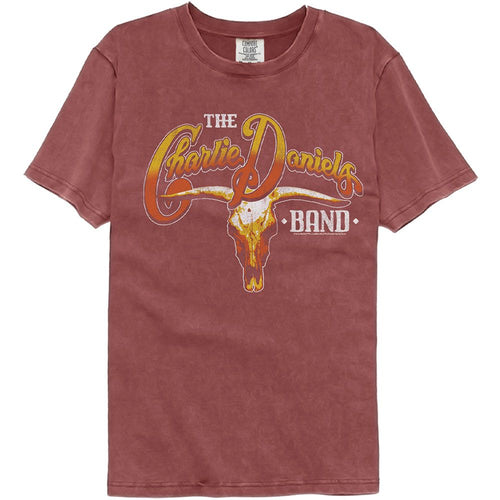 Charlie Daniels Band Comfort Colors T-Shirt - Cow Skull and Logo