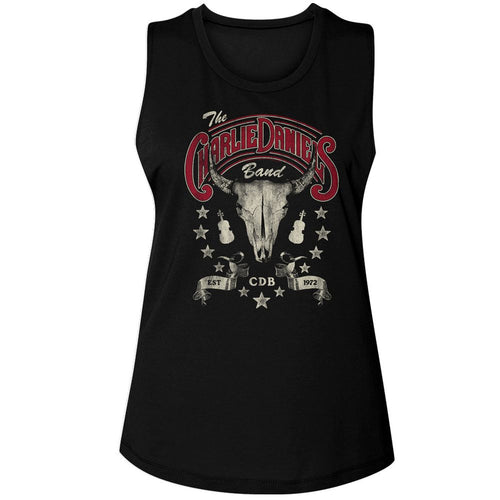 Charlie Daniels Band Ladies Muscle Tank - Est. 1972