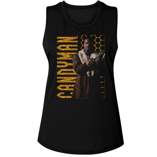 Candyman Ladies Muscle Tank - Honeycomb