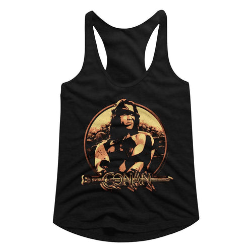 Conan the Barbarian Ladies Racerback - Shield
