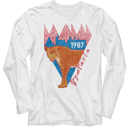 Def Leppard Long Sleeve T-Shirt - Half Leopard