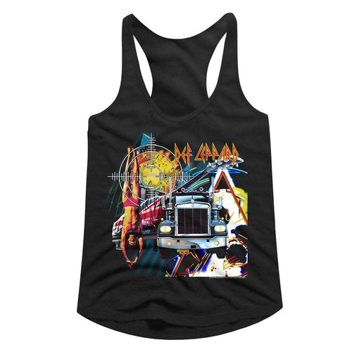 Def Leppard Ladies Racerback - Jumble