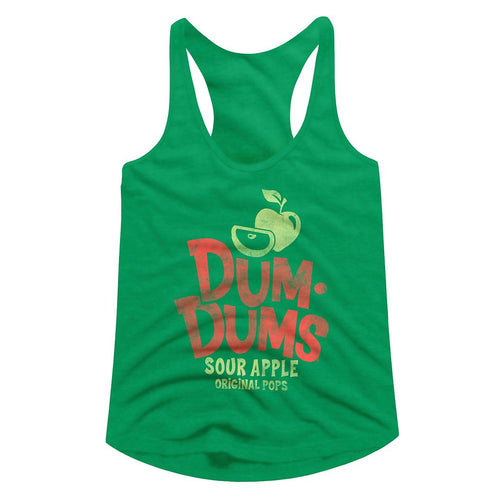 Dum Dums Ladies Racerback - Sour Apple
