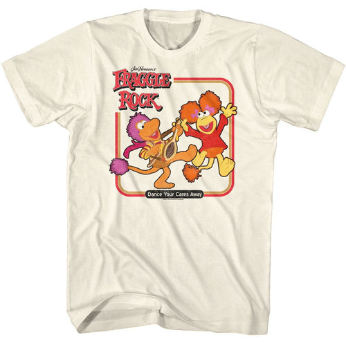 Natural Fraggle Rock t-shirt featuring Fraggle Rock Dance Squares design