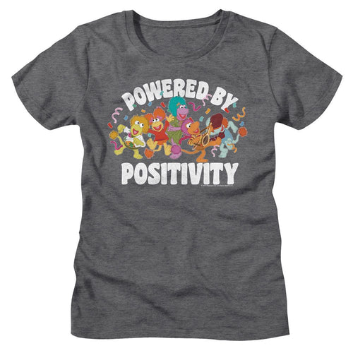 Fraggle Rock Ladies T-Shirt - Powered by Positivity