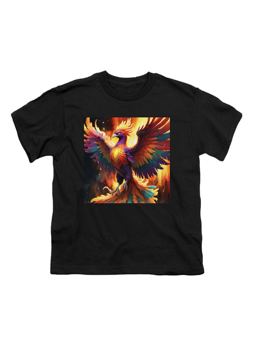 Black Fiery Phoenix Youth/Toddler T-Shirt