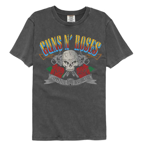 Guns N' Roses Comfort Colors T-Shirt - AFD Pistols and Skull