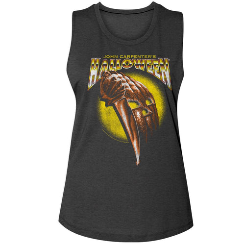 Halloween Ladies Muscle Tank - Gradient Logo