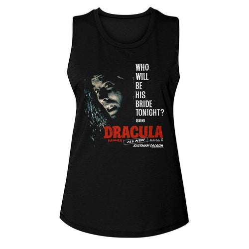 Hammer Horror Ladies Muscle Tank - Be His Bride