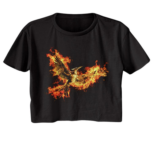 The Hunger Games Ladies Crop Top - Mockingjay Pt 2 Pin