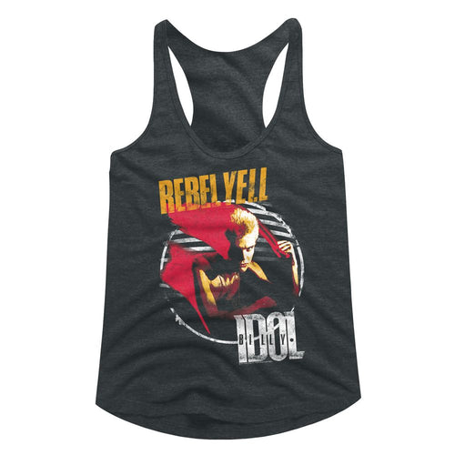 Billy Idol Ladies Racerback - Rebel Yell