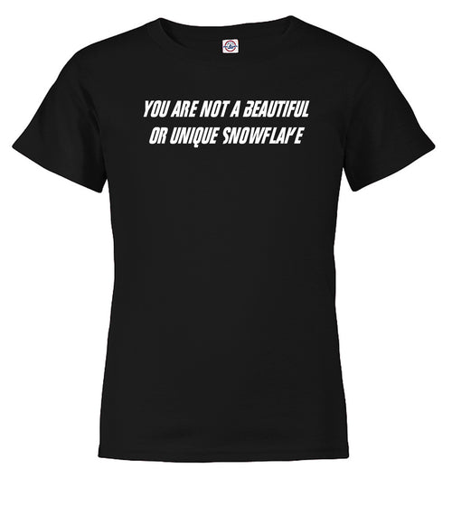 Black Snowflake Youth/Toddler T-Shirt