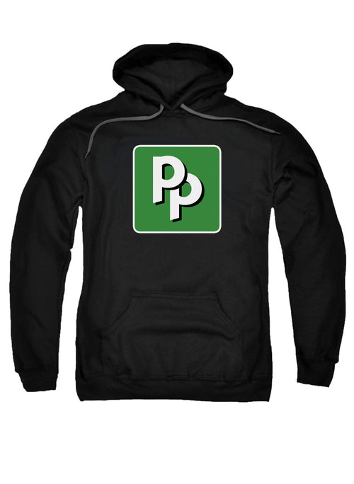 Black Pied Piper PP Logo Hoodie