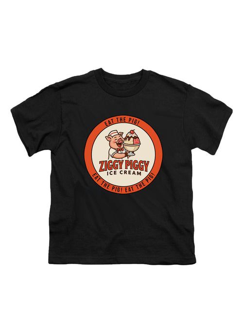 Black Ziggy Piggy Eat the Pig Youth/Toddler T-Shirt