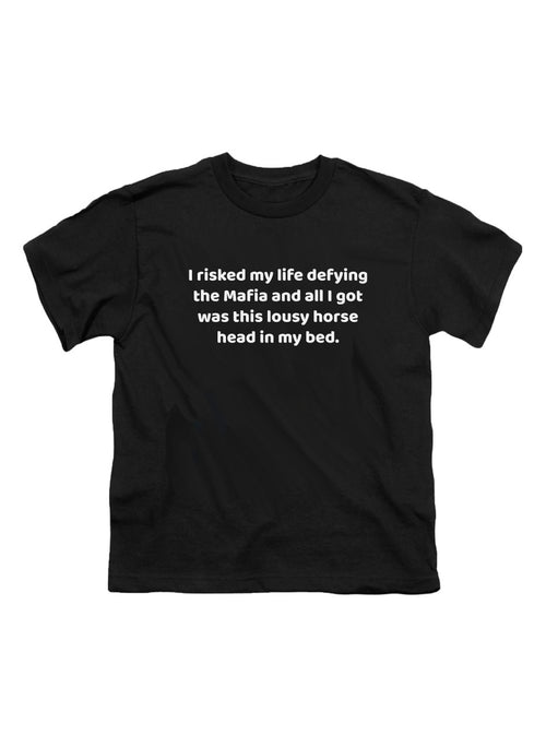 Black I risked my life defying the Mafia Youth/Toddler T-Shirt