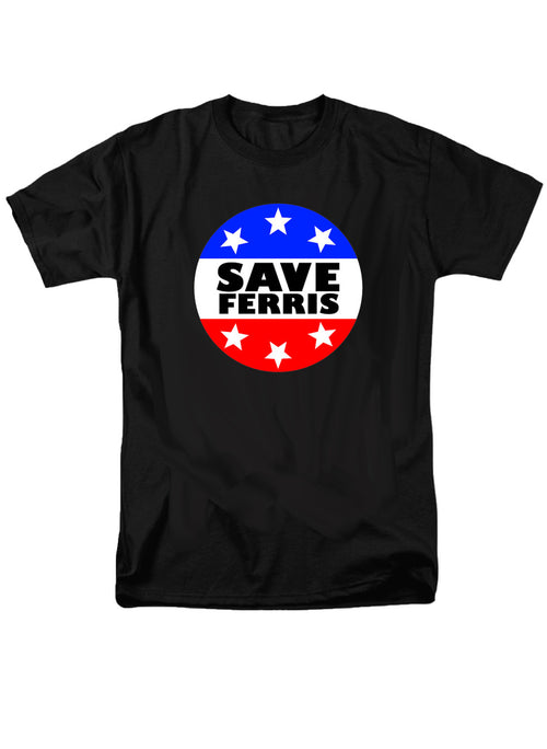 Black Save Ferris Badge T-Shirt