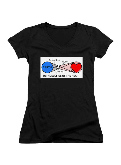 Total Eclipse of the Heart Juniors V-Neck T-Shirt