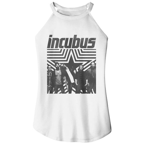 Incubus Ladies Rocker Tank - Star Background