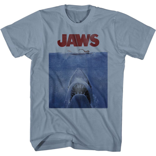 Jaws Comfort Colors T-Shirt - Poster Blue