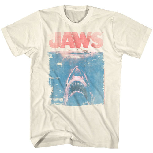 Natural Jaws t-shirt featuring Jaws Fade design