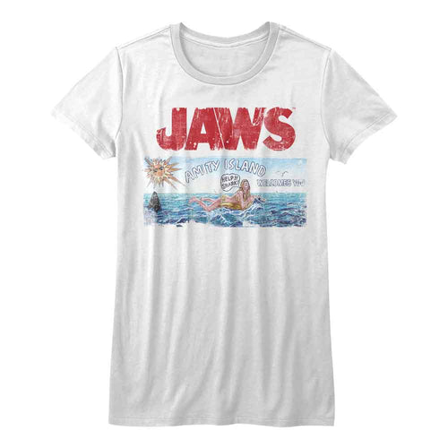 Jaws Ladies T-Shirt - Jaws Island