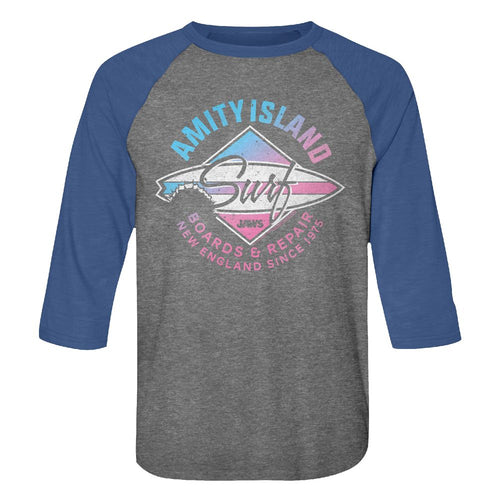 Jaws 3/4 Raglan - Amity Island Surf