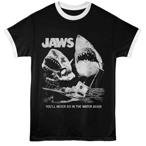 Jaws Ringer T-Shirt - Movie Stills