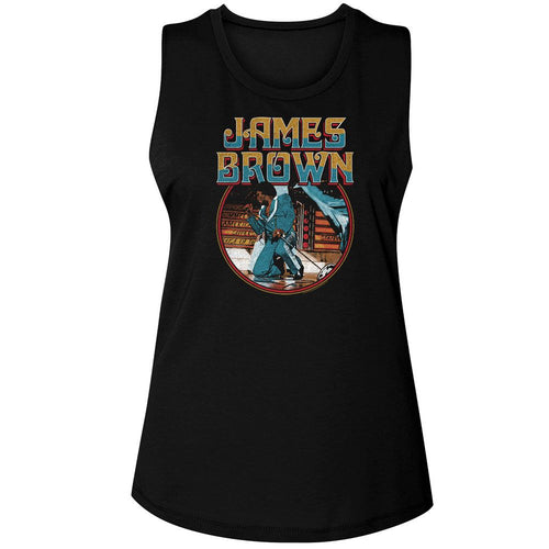 James Brown Ladies Muscle Tank - Kneel Circle