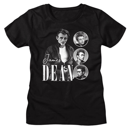 James Dean Ladies T-Shirt - Three Circles