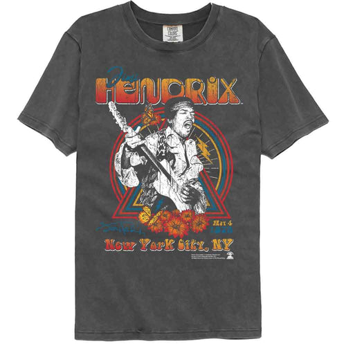 Jimi Hendrix Comfort Colors T-Shirt - New York 1970