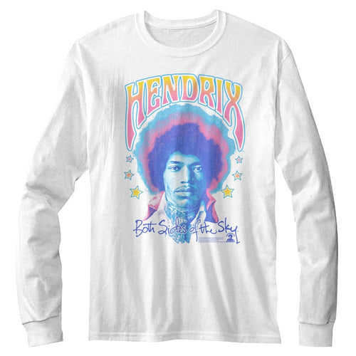 Jimi Hendrix Long Sleeve T-Shirt - Pastel Both Sides