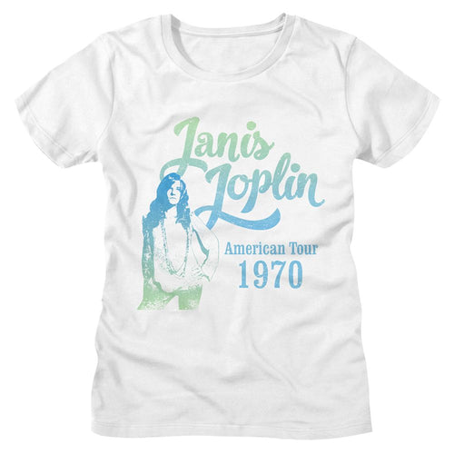 Janis Joplin Ladies T-Shirt - Gradient