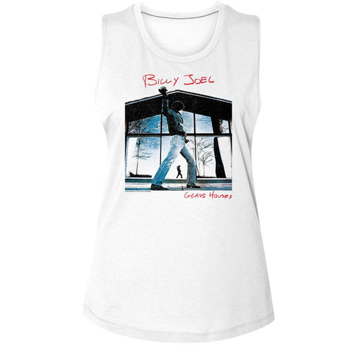 Billy Joel Ladies Muscle Tank - Glass Houses