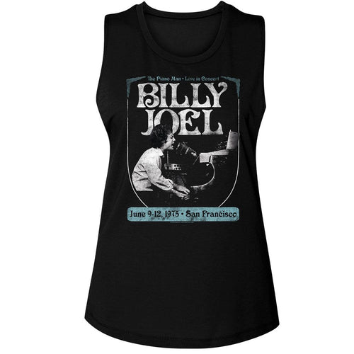 Billy Joel Ladies Muscle Tank - Poster