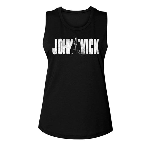 John Wick Ladies Muscle Tank - With Name