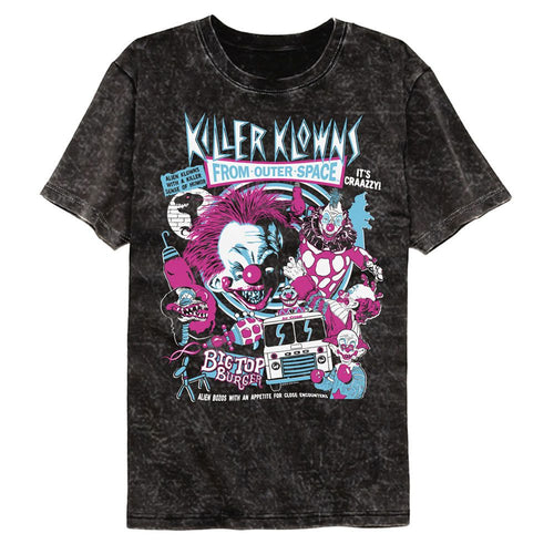 Killer Klowns from Outer Space Mineral Wash T-Shirt - Crazy Bunch