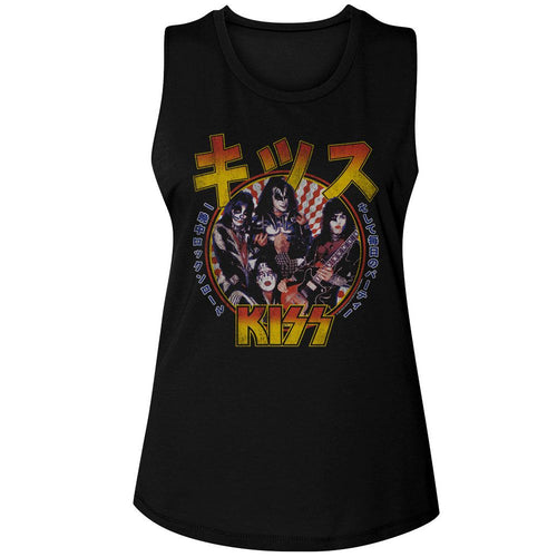 KISS Ladies Muscle Tank - RR All Nite JPN