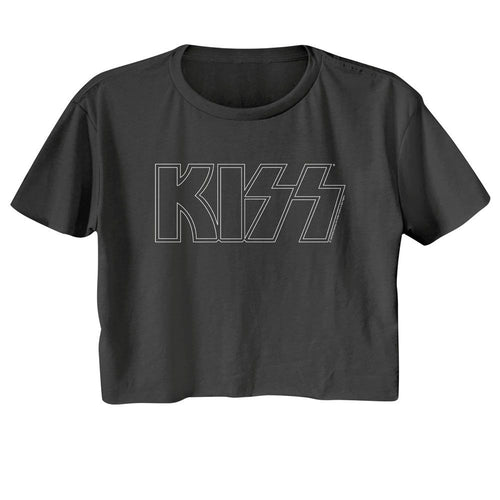 KISS Ladies Crop Top - KISS Outline