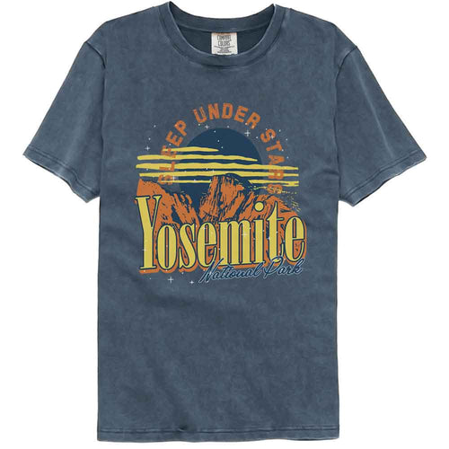 Lantern Press Comfort Colors T-Shirt - Yosemite Sleep Under Stars