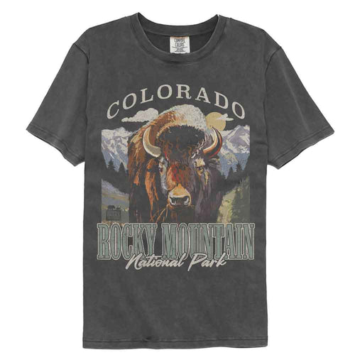 Lantern Press Npca Comfort Colors T-Shirt - Colorado Bison