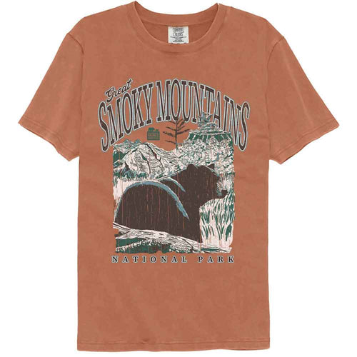 Lantern Press Npca Comfort Colors T-Shirt - Smoky Mountains Bear