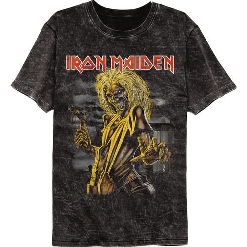 Iron Maiden Mineral Wash T-Shirt - Killers Cover