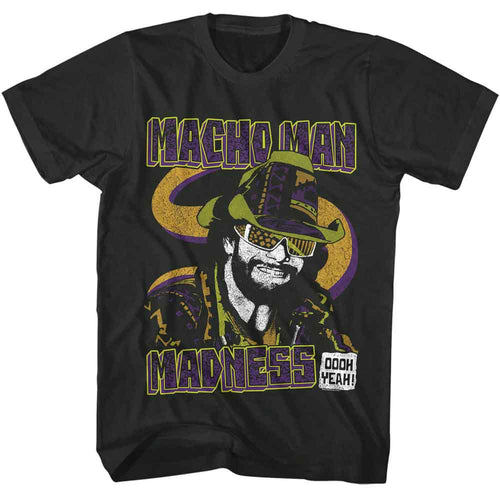 Smoke gray Macho Man t-shirt featuring Macho Man Madness design