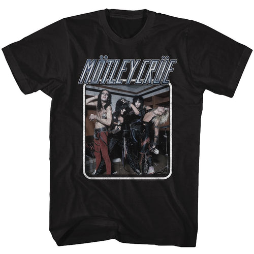 Black Mötley Crüe t-shirt featuring Mötley Crüe Uncrued design