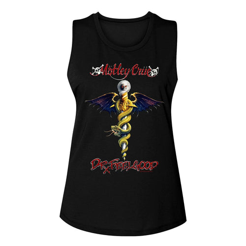 Mötley Crüe Ladies Muscle Tank - Dr Feelgood