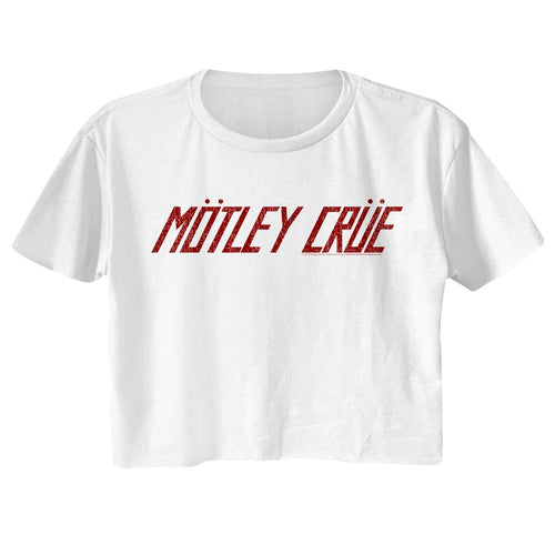Mötley Crüe Ladies Crop Top - Logo