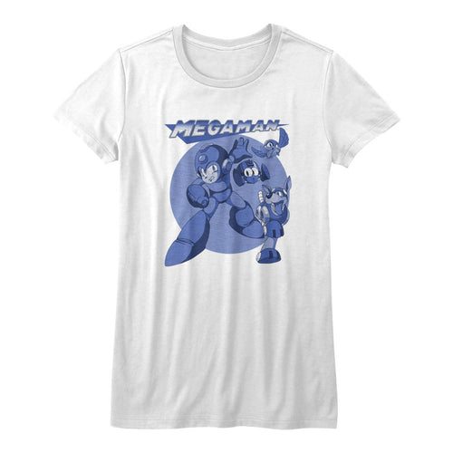 Mega Man Ladies T-Shirt - MegaBlues