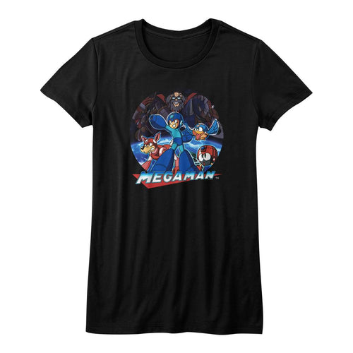 Mega Man Ladies T-Shirt - Megaman Collage