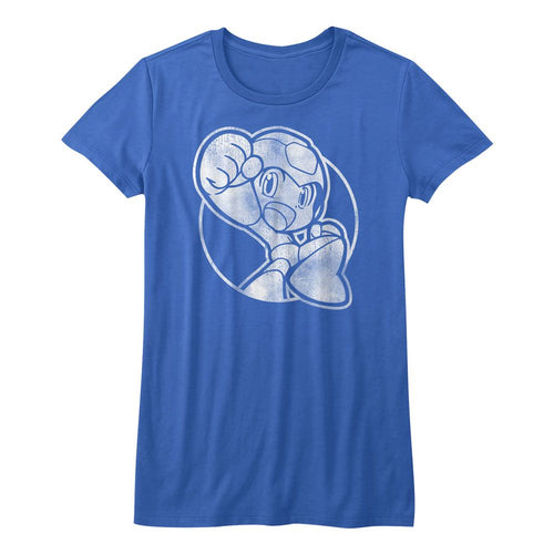 Mega Man Ladies T-Shirt - Fist Pump